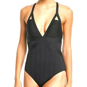 ATHENA LASER CUT OUT STRAPPY SWIM SUIT slimming BATHING SUIT 👀